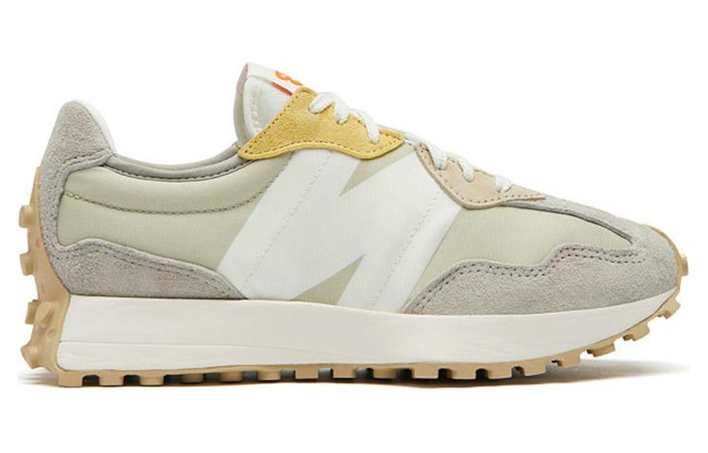 New Balance NB 327 Comfortable Low top Casual City Commuting Running Shoes Women's Lime Beige Yellow