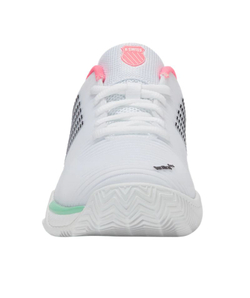 Женские теннисные кроссовки K-Swiss Hypercourt Express 2 Clay - white/neon pastel pink/black