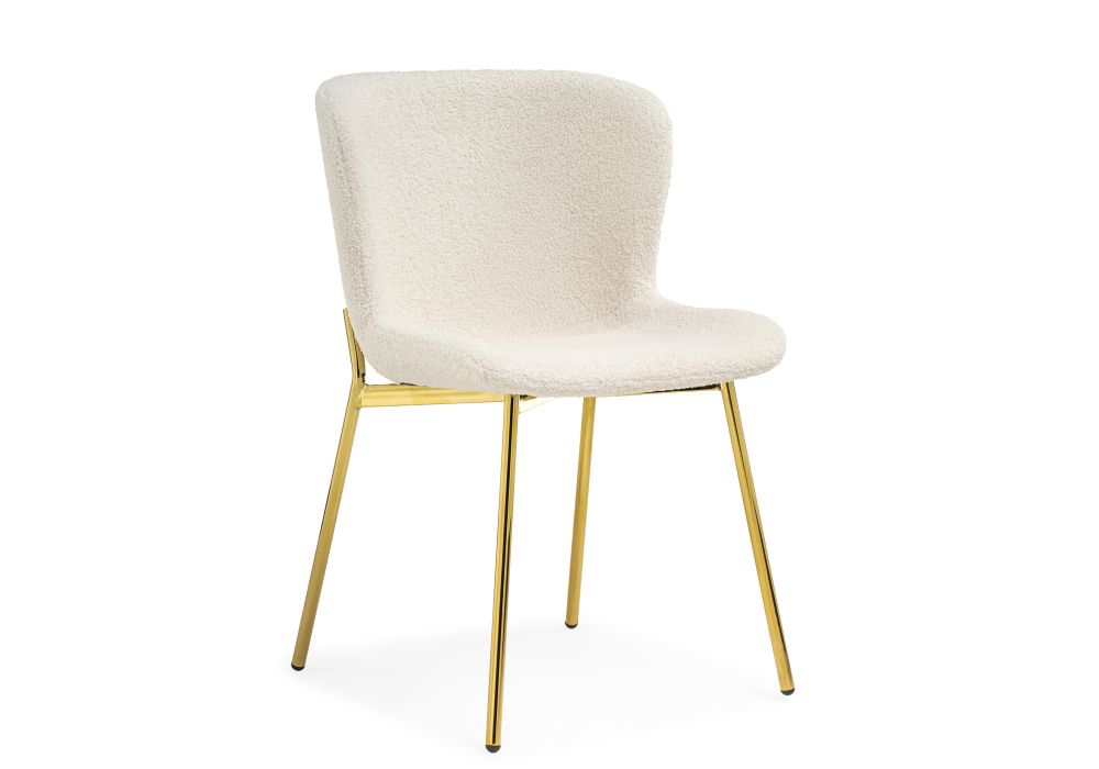 Стул на металлокаркасе Basket beige / gold