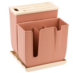 Подставка (сушилка) для ножей, столовых приборов и кухонных принадлежностей 16,5*15*19см. (3вида)