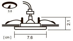 Точечный встраиваемый светильник Arte Lamp PRAKTISCH