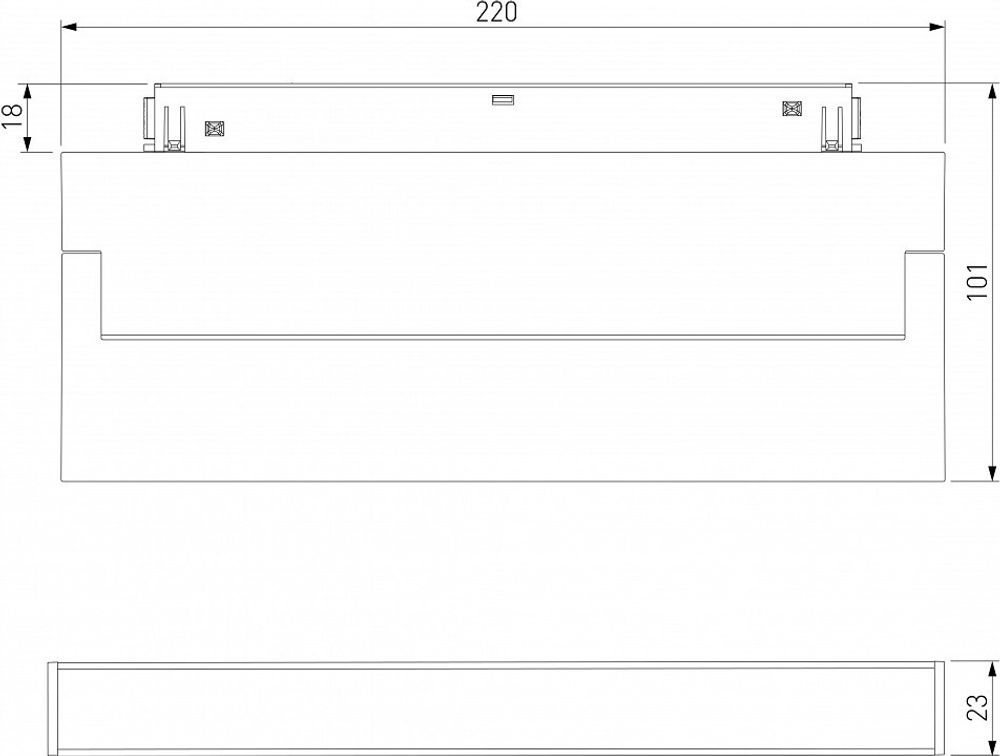Накладной светильник Elektrostandard Slim Magnetic a063559