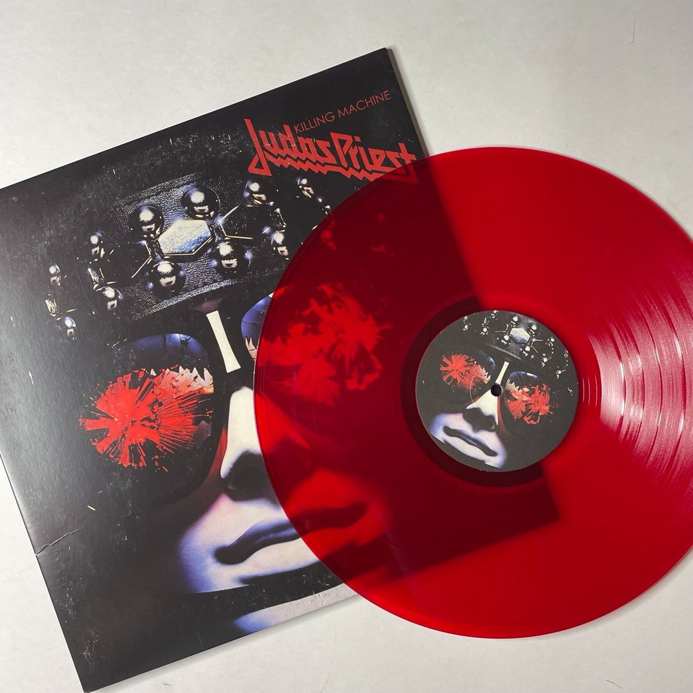 Винтажная виниловая пластинка LP Judas Priest Killing Machine (UK 2010) (Red Vinyl)