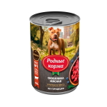 Консервы РОДНЫЕ КОРМА для собак скоблянка мясная по-городецки 6х410 г