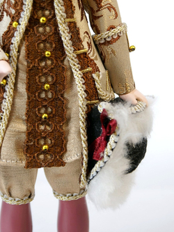 Кукла коллекционная Пётр Первый в бальном костюме