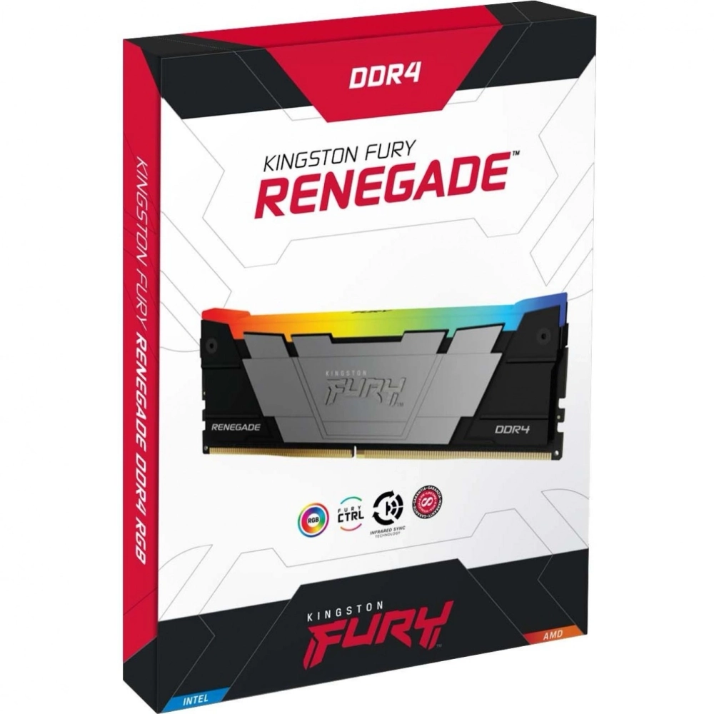 Память оперативная Kingston 32GB 3200MT/s DDR4 KF432C16RB2AK4/32 CL16 DIMM (Kit of 4) FURY Renegade RGB