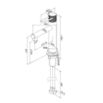 Смеситель для умывальника IDDIS DUNA золото 300308
