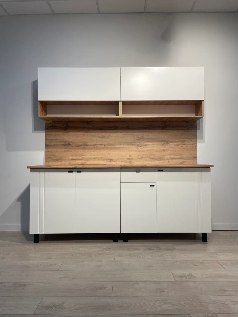 Кухня «Монако» Белая 200 см