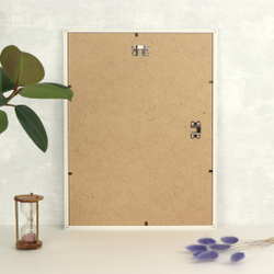 Фоторамка пластиковая 30х40 см, белый, без фактуры, арт. 3040.144274