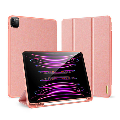 Чехол Dux ducis Domo Series для iPad Pro 11" M4/M5 с отсеком для стилуса (Розовый песок)