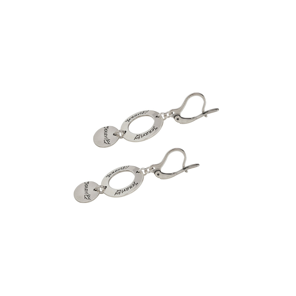 "Мегара" серьги в серебряном покрытии из коллекции "Mегара" от Jenavi с английским замком