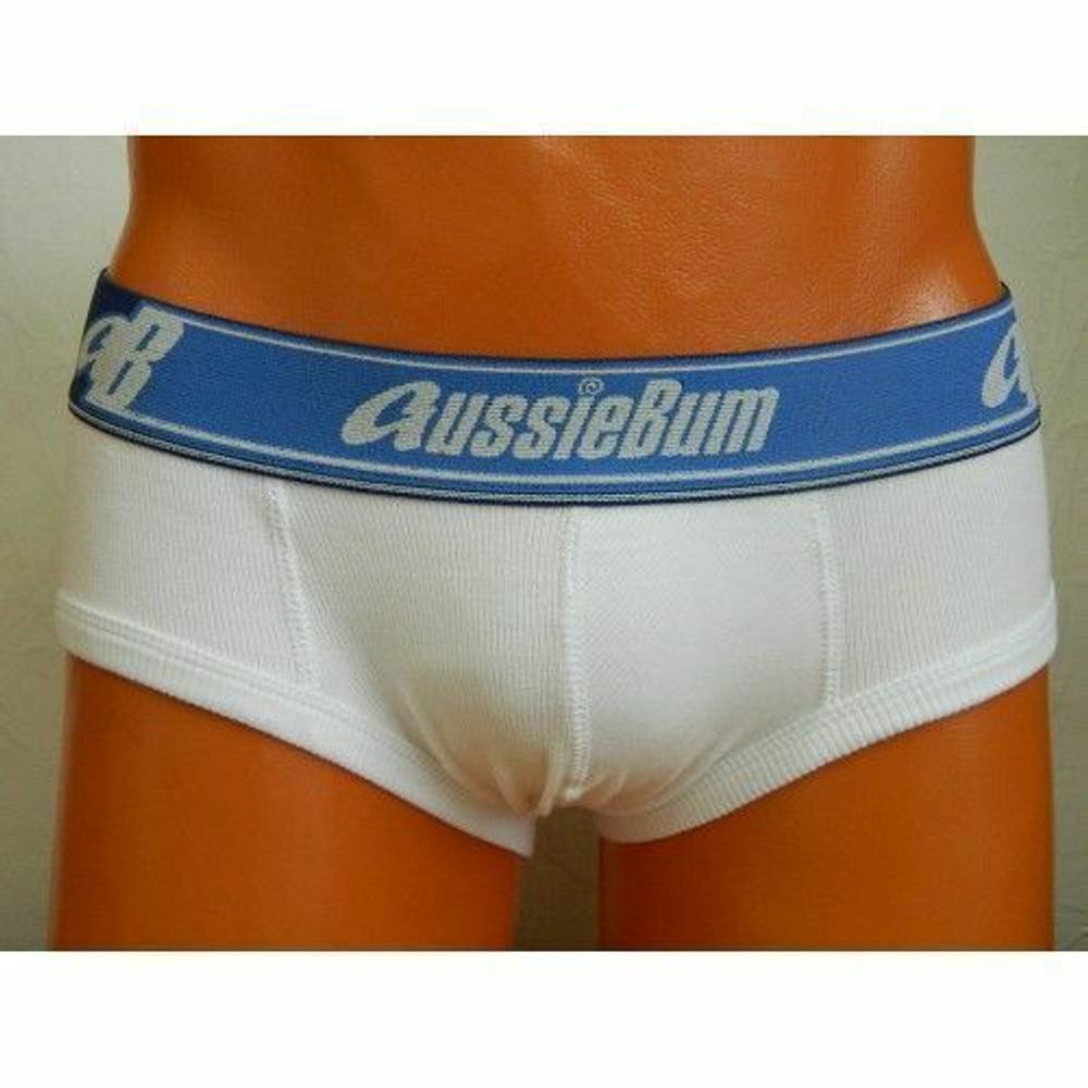 Мужские трусы брифы белые Aussiebum AB00116