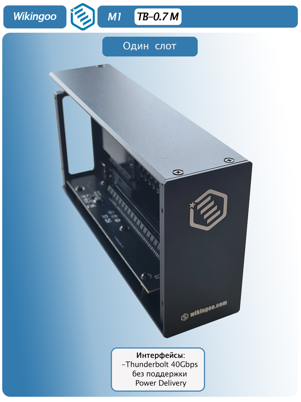 Внешний корпус Wikingoo M1, Thunderbolt 3/4.