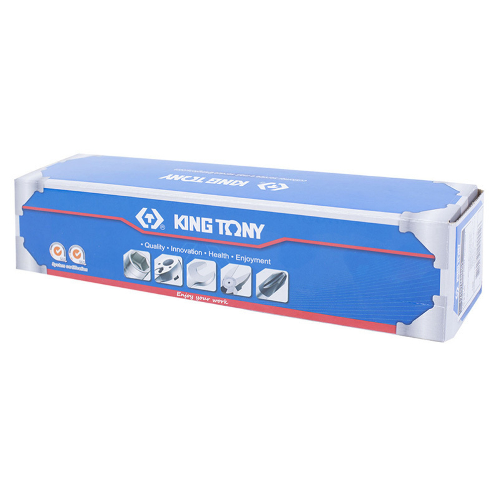 KING TONY (12107MRN01) Набор комбинированных трещоточных ключей, 8-19 мм, чехол из теторона, 7 предметов