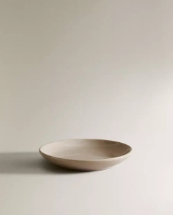 ZARA HOME КЕРАМИЧЕСКАЯ ТАРЕЛКА ДЛЯ ХЛЕБА, СЕРЫЙ