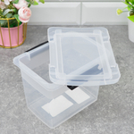 Ящик для хранения 1,6л с защелками "Keeplex Vision" 16,8*12,5*13,5см, прозрачный кристалл