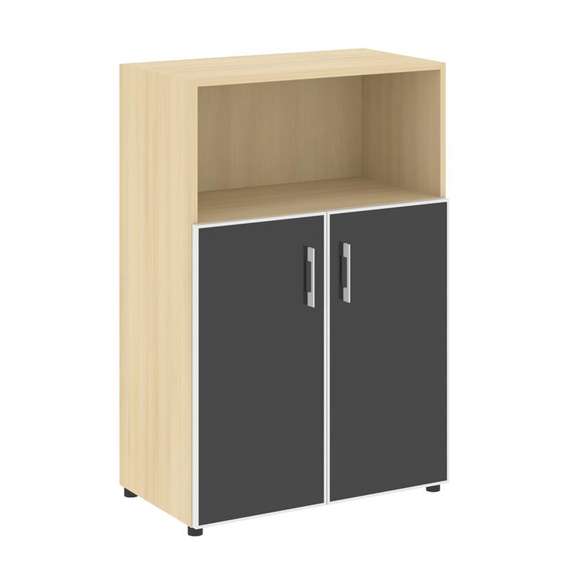 Yalta Шкаф LT.ST-2.2 R black Акация Лорка/Стекло Black 800*450*1195