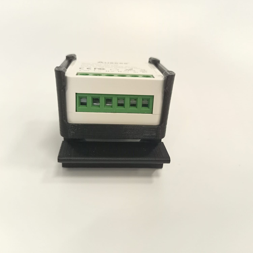 Набор 4 шт. Крепление для умного Wi-Fi реле Aubess, черное, 3D печать