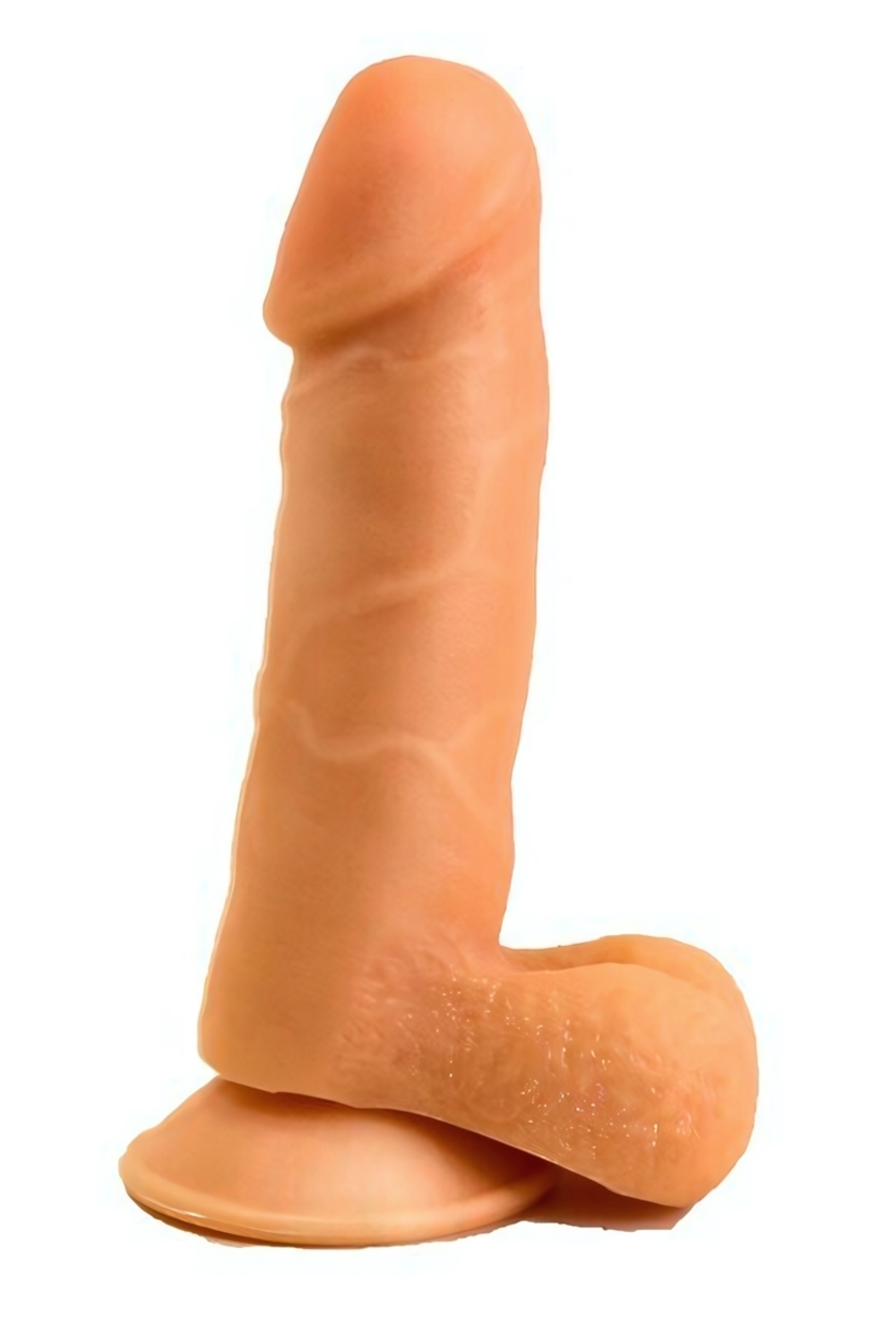 Фаллоимитатор реалистичный на присоске, (16 см) (Цвет: телесный)