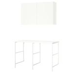 Комбинация для ванной - IKEA ENHET, 139х63.5х90 см, белый, ЭНХЕТ ИКЕА