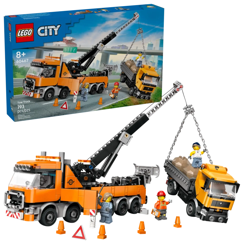 Конструктор LEGO City 60467 Тяжелый эвакуатор-утилизатор с краном