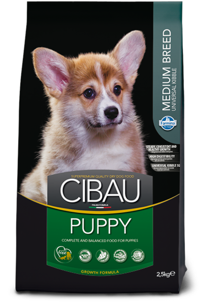 Farmina Cibau 2.5кг Puppy Medium Breed Сухой корм для щенков средних пород Курица