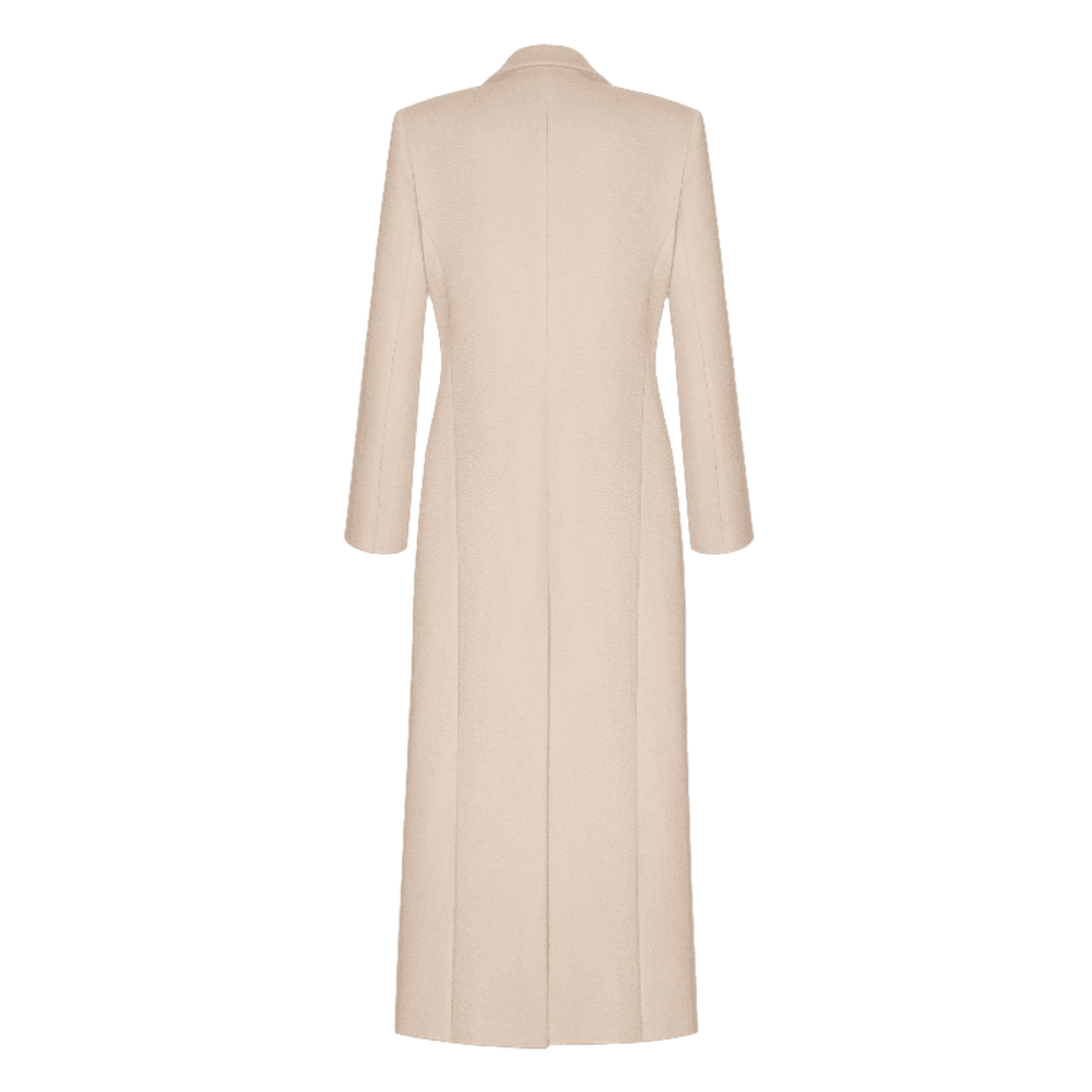 Пальто двубортное теплое на пуговицах