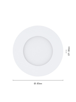 Встраиваемый светодиодный светильник Eglo FUEVA 1 PRO 64618