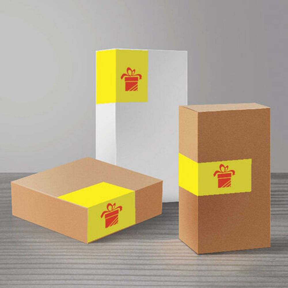 Этикетка самоклеящаяся 210х297 мм, 1 этикетка, желтая, 70 г/м2, 50 листов, BRAUBERG, сырье Финляндия, 127511