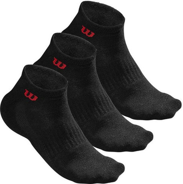 Теннисные носки Wilson Men's Quarter Sock 3 - черный