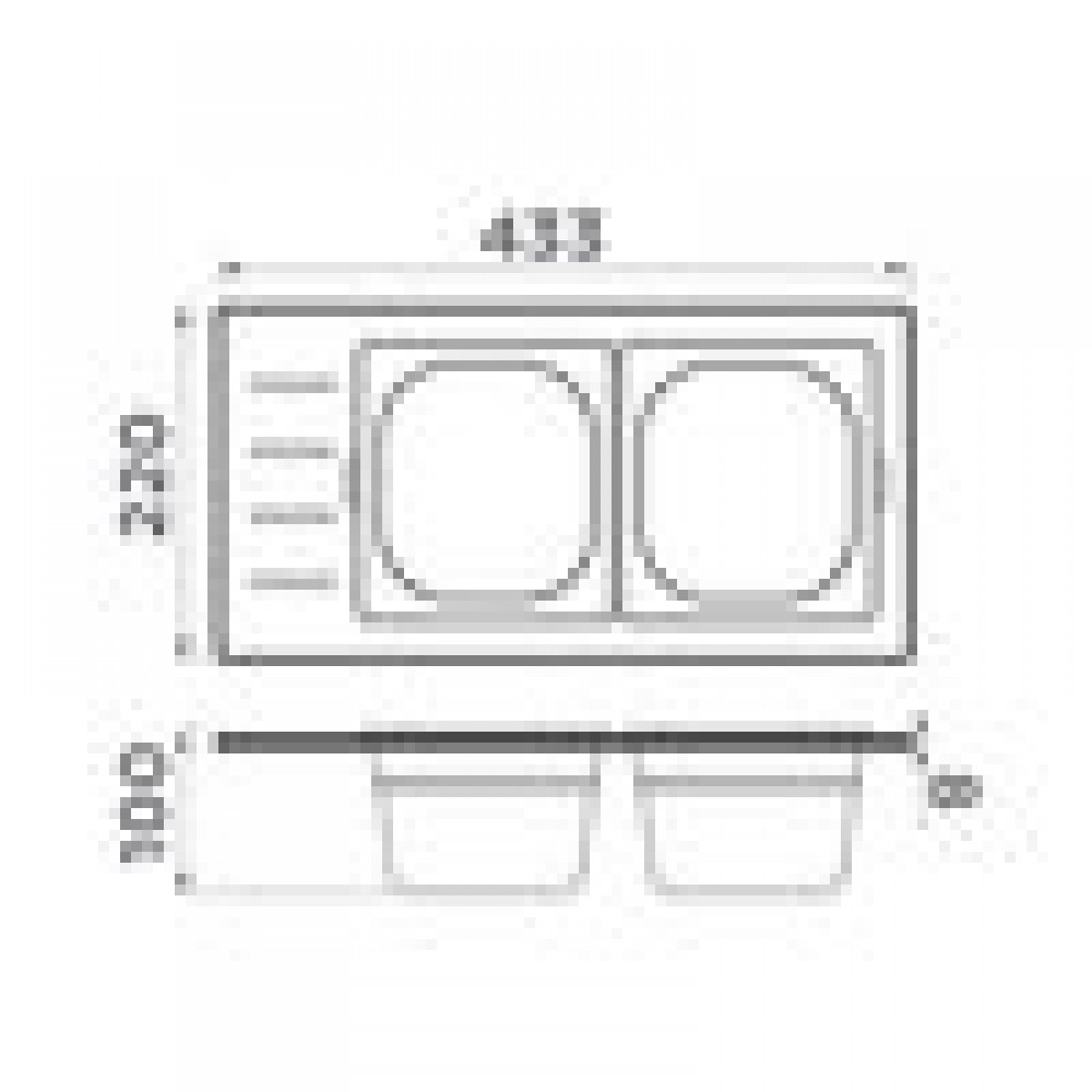 Контейнер Omoikiri DC-02-2-IN