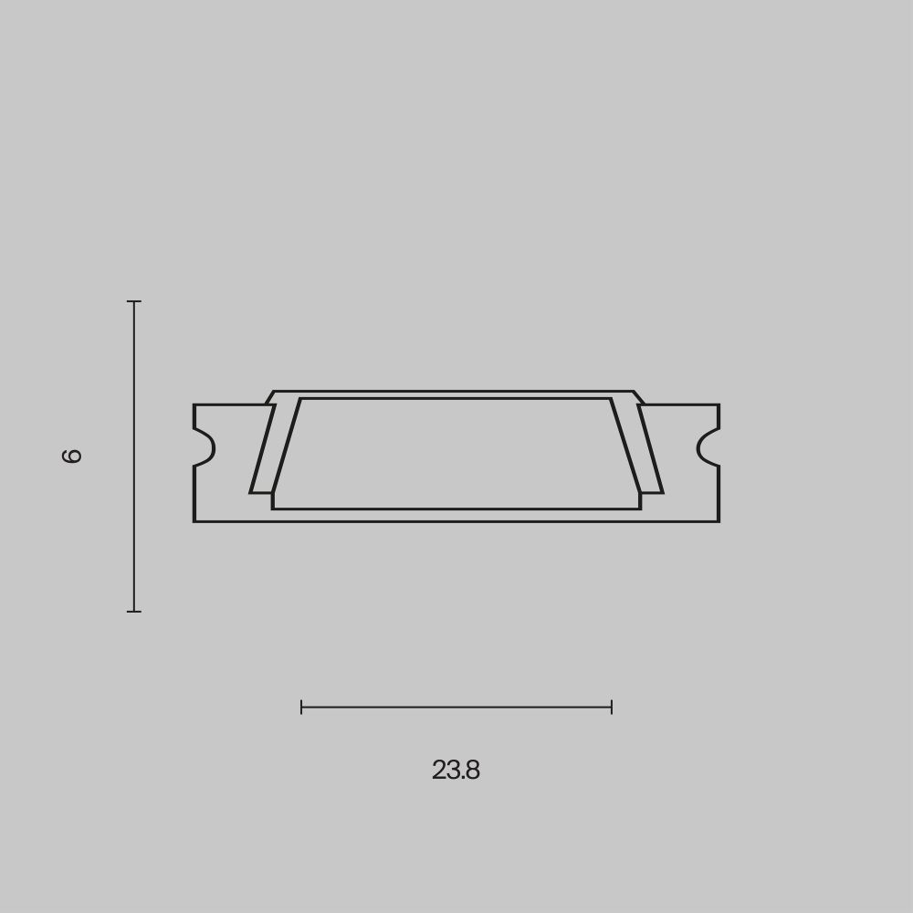 Профиль для ленты Maytoni ALM002S-2M