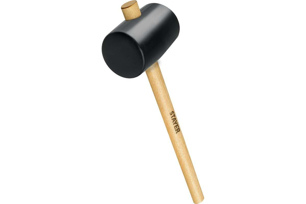 Чёрная резиновая киянка STAYER 900 г 20505-90