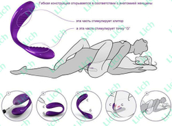 Вибромассажер We-Vibe II (Вивайб 2) фиолетовый