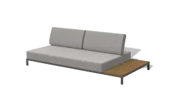 "Амальфи" трансформирующаяся лаунж-зона из алюминия, цвет графит