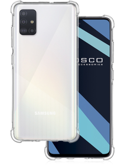 Чехол ROSCO для Samsung Galaxy A51 оптом (арт. SS-A51-HARD-TPU-TRANSPARENT)