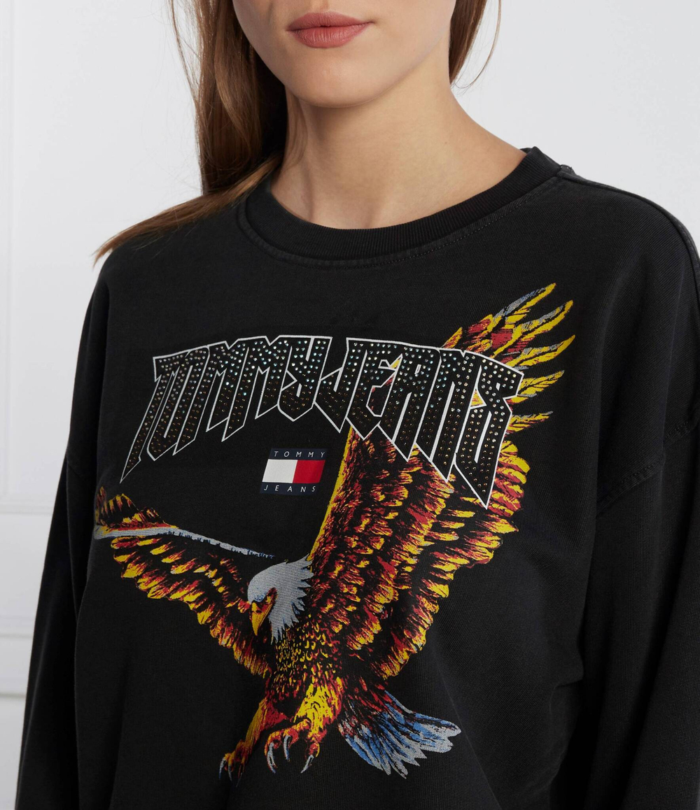 Худи VINTAGE EAGLE CREW Tommy Jeans - черный(DW0DW16415)