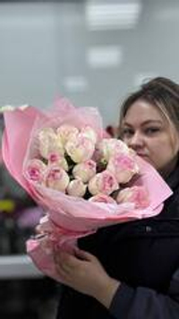 Букет из 15 нежных роз