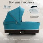Коляска 4 в 1 Sweet Baby Cupola New + автокресло Elegante Plus с базой i-Size ISOFIX DK780 Ocean Green
