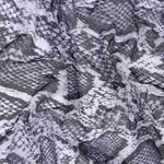 Сетка бельевая эластичная 100 г/м², шир.160 см / 3 метра.SZ025816, принт питон, цв.белый+черный /SZ025816.19/3/