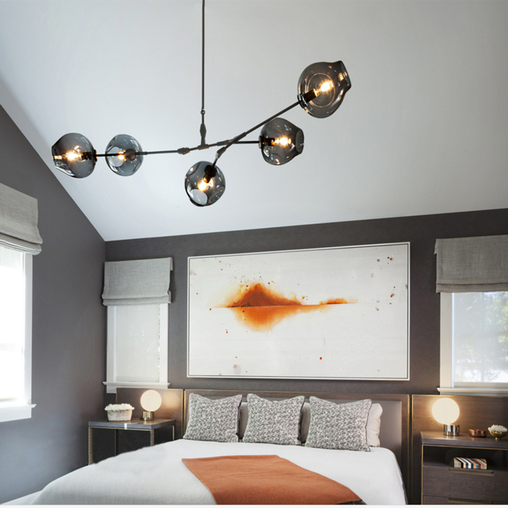 Люстра Bubble 5 smoky