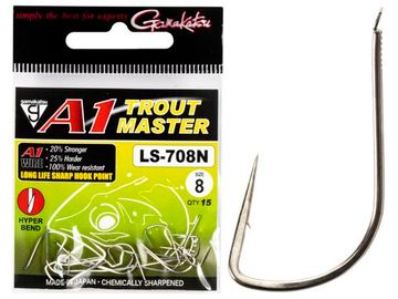 Крючки Gamakatsu TM A1 LS-708N HOOKS NICKEL разм. 08 15шт.