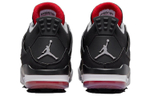 Jordan Air Jordan 4 "Breed" fabric, artificial leather, shock absorption, non-slip, wear-resistant, wrapping support, mid-top golf shoes, black and gray