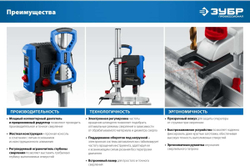 Настольный вертикально-сверлильный станок ЗУБР Профессионал 800 Вт, 13 мм БЗП ВСС-П800
