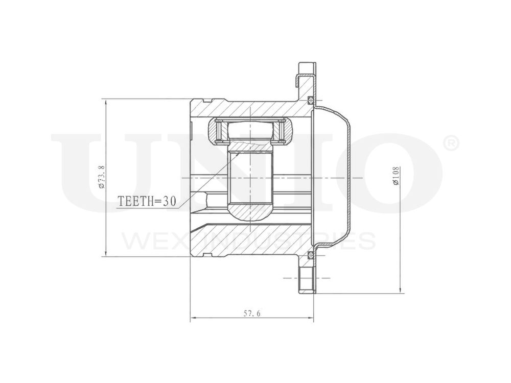 ШРУС внутренний UNIO CVJ-30031