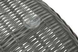 "Эспрессо" плетеный круглый стол, диаметр 118 см, цвет графит