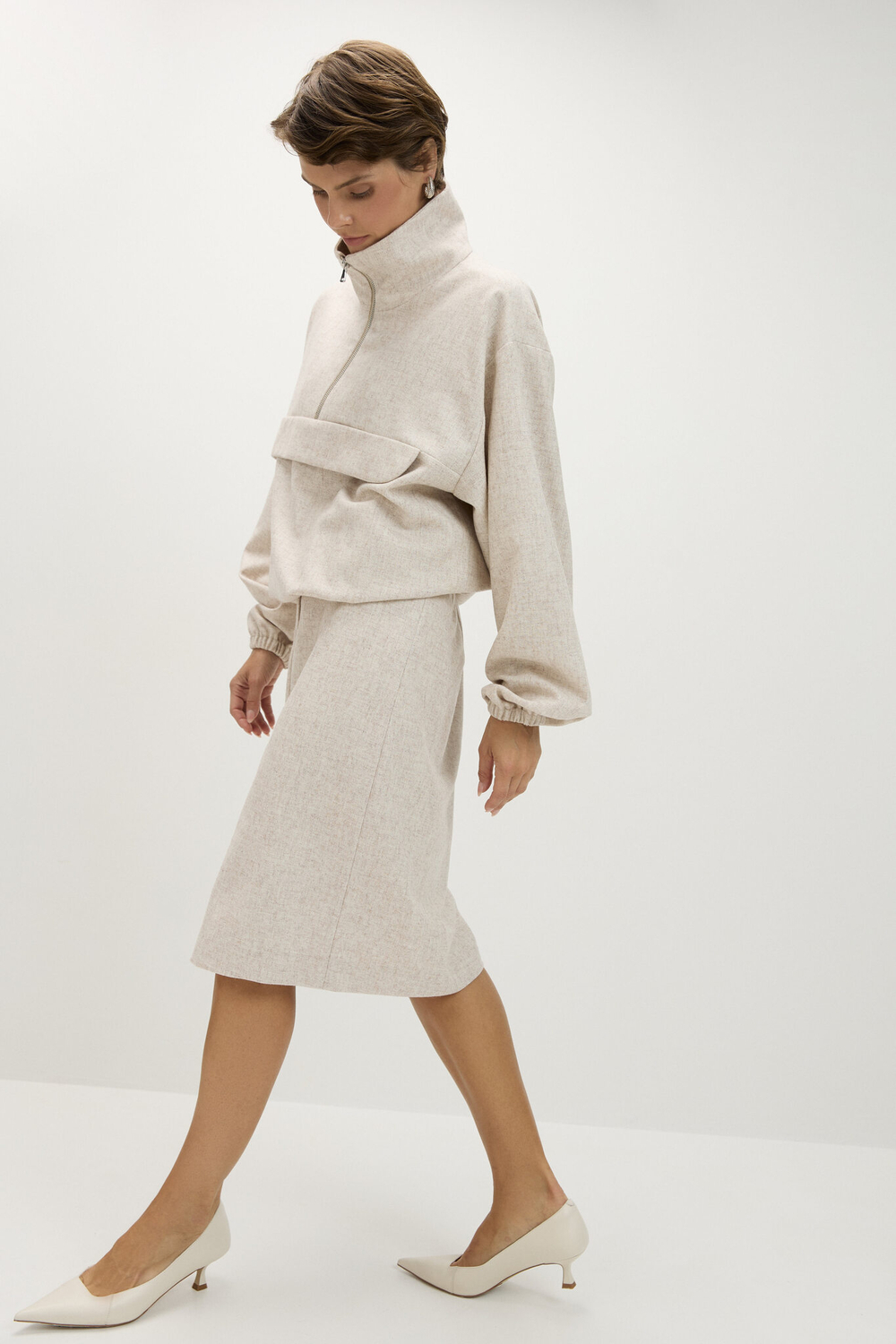 Юбка карандаш до колена