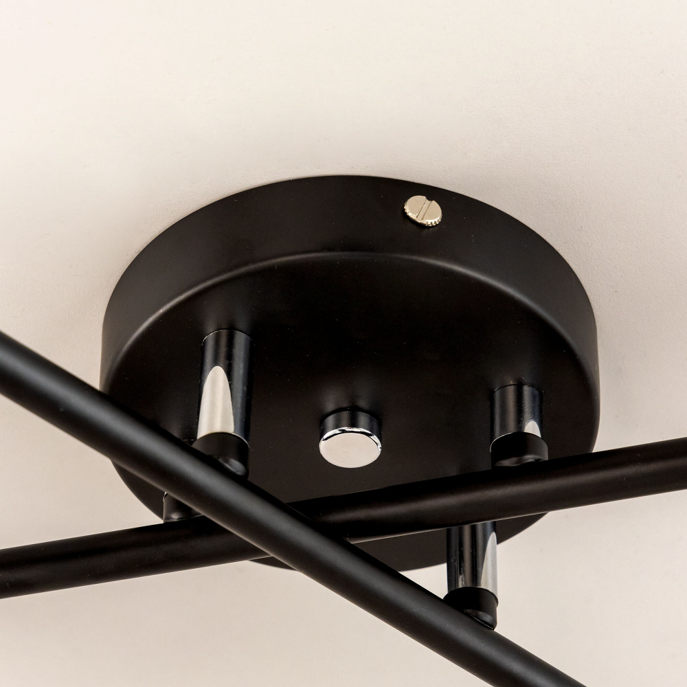 Citilux Нильс CL132145 Люстра потолочная Чёрная