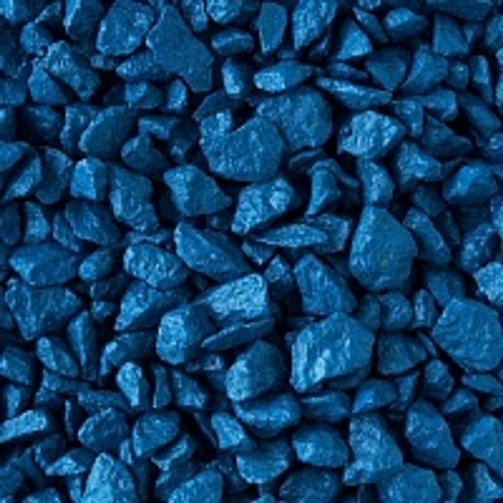 Щебень декоративный мраморный синий фр 5-10мм (20 кг)