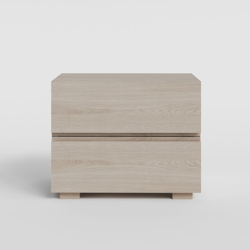 Прикроватная тумбочка, 43х38х30, Баямо, массив дуба цельноламельный, беленый